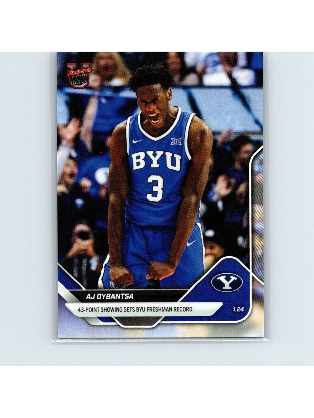 2025-26 Bowman U Now - AJ Dybantsa #58 - 43 Point Sets BYU Freshman Record